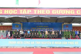 Khởi động Tháng Thanh niên năm 2024 trong tuổi trẻ Công an nhân dân