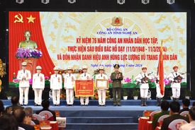 Công an tỉnh Nghệ An: Xứng đáng là đơn vị anh hùng trên quê hương Xô Viết anh hùng