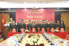 Cụm thi đua số 8 - Khối các đơn vị trực thuộc Bộ Công an ký giao ước thi đua năm 2024