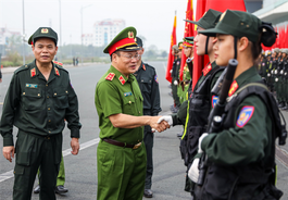 Tổng duyệt Lễ kỷ niệm 50 năm Ngày truyền thống lực lượng Cảnh sát cơ động