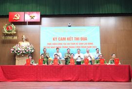 Phát động Tháng hành động về An toàn vệ sinh lao động, Tháng Công nhân trong Công an nhân dân năm 2024
