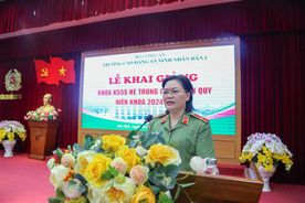 Trường Cao đẳng An ninh nhân dân I khai giảng Khoá K55S đào tạo hệ trung cấp chính quy