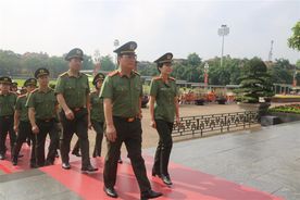 Tuổi trẻ Văn phòng Bộ Công an nguyện phấn đấu theo gương Bác Hồ kính yêu