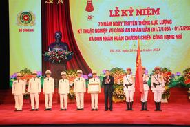 Lực lượng Kỹ thuật nghiệp vụ CAND kỷ niệm 70 năm Ngày truyền thống và đón nhận Huân chương Chiến công hạng Nhì