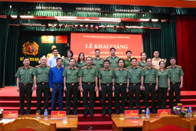 Khai giảng Lớp bồi dưỡng nghiệp vụ công tác kiểm tra, giám sát, kỷ luật Đảng trong CAND năm 2024