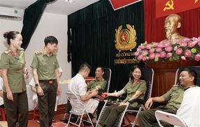Cục Kỹ thuật nghiệp vụ Bộ Công an tổ chức Chương trình hiến máu tình nguyện