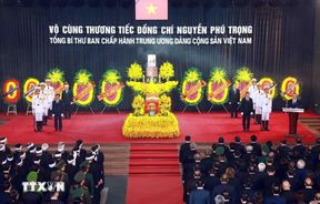 LỄ TRUY ĐIỆU ĐỒNG CHÍ TỔNG BÍ THƯ NGUYỄN PHÚ TRỌNG