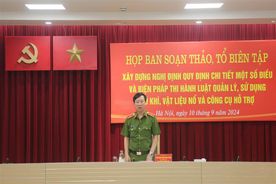 Khẩn trương hoàn thiện quy định về quản lý, sử dụng vũ khí, vật liệu nổ và công cụ hỗ trợ