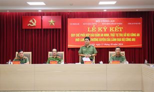 Ký kết Quy chế phối hợp bảo đảm an ninh, trật tự trụ sở Bộ Công an