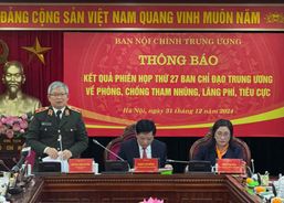 Người phát ngôn Bộ Công an thông tin một số kết quả phòng chống tham nhũng, lãng phí, tiêu cực năm 2024