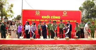 Khởi công, trao tặng nhà mẫu, hỗ trợ Chương trình xóa nhà tạm, nhà dột nát trên địa bàn tỉnh Gia Lai