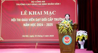 Trường Cao đẳng An ninh nhân dân I khai mạc Hội thi giáo viên dạy giỏi năm học 2024 – 2025