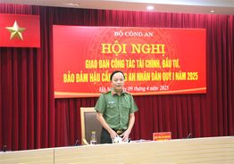 Giao ban công tác tài chính, đầu tư, bảo đảm hậu cần Công an nhân dân Quý I/2025
