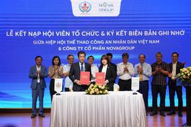 Hiệp hội Thể thao CAND kết nạp hội viên và ký kết biên bản ghi nhớ với Công ty cổ phần NovaGroup