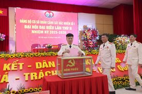 Đại hội đại biểu Đảng bộ cơ sở Đoàn Cảnh sát đặc nhiệm số 1