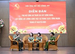 Phát huy vai trò Phụ nữ Công an tham gia xây dựng Đảng, xây dựng lực lượng