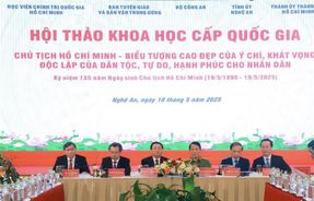 Chủ tịch Hồ Chí Minh - Biểu tượng cao đẹp của ý chí, khát vọng độc lập của dân tộc, tự do, hạnh phúc cho nhân dân
