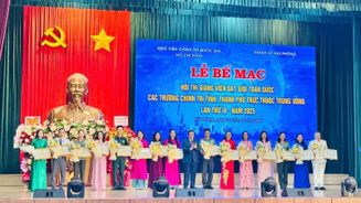 Giảng viên Học viện Cảnh sát nhân dân đạt giải Nhất Hội thi giảng viên giỏi toàn quốc các trường chính trị lần thứ IX
