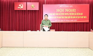 Quán triệt công tác tuyên truyền, phổ biến các dự án luật do Bộ Công an chủ trì soạn thảo trình Quốc hội khóa XV tại Kỳ họp thứ 9