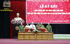 Học viện Cảnh sát nhân dân và Đại học Bách khoa Hà Nội ký kết Bản Ghi nhớ hợp tác chiến lược toàn diện