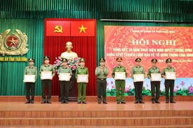 Đảng ủy Công an tỉnh Thái Bình tổng kết 10 năm thực hiện Nghị quyết Trung ương 8 (khóa XI)