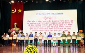 Vĩnh Phúc: Phát huy hiệu quả phong trào toàn dân bảo vệ an ninh Tổ quốc