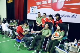 Công an Lạng Sơn tổ chức ngày hội hiến máu tình nguyện