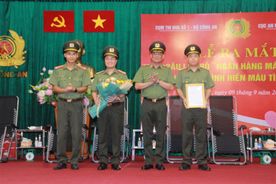 Cụm thi đua số 1 Bộ Công an ra mắt Câu lạc bộ “Ngân hàng máu sống”