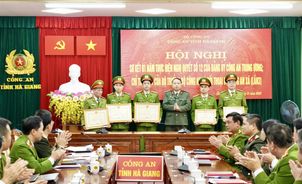 Hà Giang: Sơ kết thực hiện Nghị quyết của Đảng ủy Công an Trung ương, Chỉ thị của Bộ Công an về xây dựng lực lượng Công an xã, thị trấn