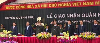 Thứ trưởng Lương Tam Quang dự Lễ giao, nhận quân năm 2024 tại Thái Bình