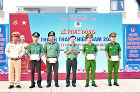 Công an tỉnh Hậu Giang phát động Tháng Thanh niên và ra quân “Tết trồng cây đời đời nhớ ơn Bác Hồ”