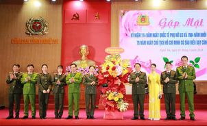Tôn vinh 22 phụ nữ Công an tỉnh Nghệ An tiêu biểu