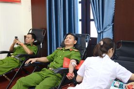 Gần 600 cán bộ, chiến sĩ Công an Khánh Hòa tham gia hiến máu tình nguyện