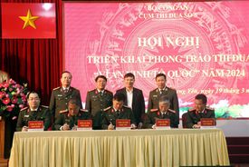 Cụm thi đua số 5 – Bộ Công an ký giao ước thi đua năm 2024