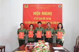 Cụm thi đua số 5 Công đoàn Công an nhân dân ký kết giao ước thi đua năm 2024