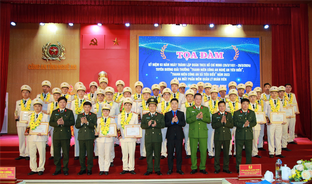 Tôn vinh gương Thanh niên Công an tỉnh Nghệ An tiêu biểu và Thanh niên Công an xã tiêu biểu năm 2023