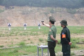 Sôi nổi Hội thi bắn súng quân dụng Công an tỉnh Bắc Ninh năm 2024