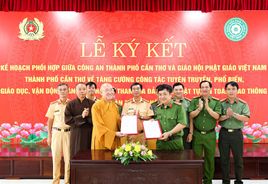 Cần Thơ: Phối hợp tuyên truyền, vận động tín đồ Phật giáo đảm bảo trật tự, an toàn giao thông