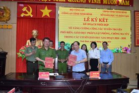Công an Ninh Bình và Sở Giáo dục và đào tạo tăng cường phối hợp trong phòng, chống ma túy