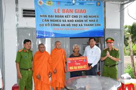 Công an tỉnh Trà Vinh "vượt nắng, thắng mưa" hoàn thành Đề án xây dựng 1.300 căn nhà