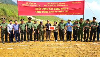 Khởi công xây dựng nhà tặng các hộ dân bị ảnh hưởng nặng nề sau cơn bão số 3 trên địa bàn Lào Cai