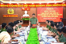 Công bố quyết định thanh tra tại Công an tỉnh Quảng Nam
