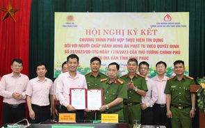 Vĩnh Phúc: Ký kết Quy chế phối hợp thực hiện tín dụng đối với người chấp hành xong án phạt tù