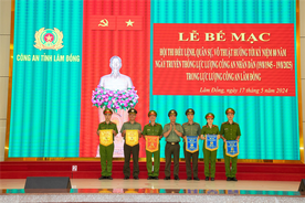 Lâm Đồng: Hội thi điều lệnh, quân sự, võ thuật Công an nhân dân năm 2024 thành công tốt đẹp