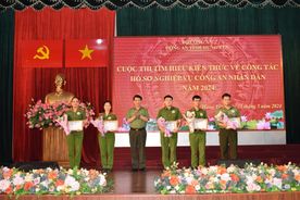 Công an Hưng Yên tổ chức thi tìm hiểu kiến thức về công tác hồ sơ nghiệp vụ