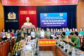 Công đoàn Công an tỉnh Vĩnh Phúc tổ chức chương trình “Ngày hội cảm ơn người lao động”