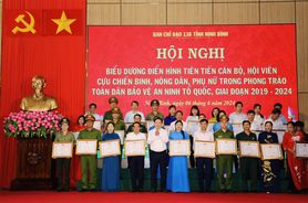 Ninh Bình: Biểu dương 124 hội viên Hội Cựu chiến binh, Hội Nông dân, Hội Liên hiệp phụ nữ