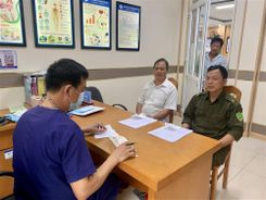 Tổ chức khám sức khỏe miễn phí cho lực lượng tham gia bảo vệ an ninh, trật tự ở cơ sở
