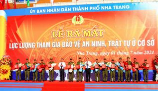 Khánh Hoà ra mắt lực lượng tham gia bảo vệ an ninh, trật tự ở cơ sở