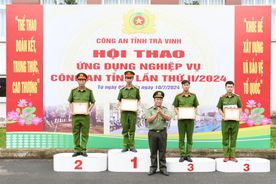 Trà Vinh: Hội thao ứng dụng nghiệp vụ Công an tỉnh lần thứ II năm 2024